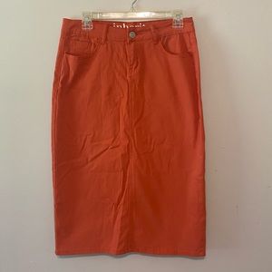 Inherit Co. Colored Denim MIDI Skirt